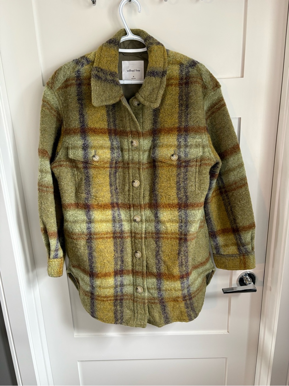 Aritzia Green Plaid Ganna Jacket